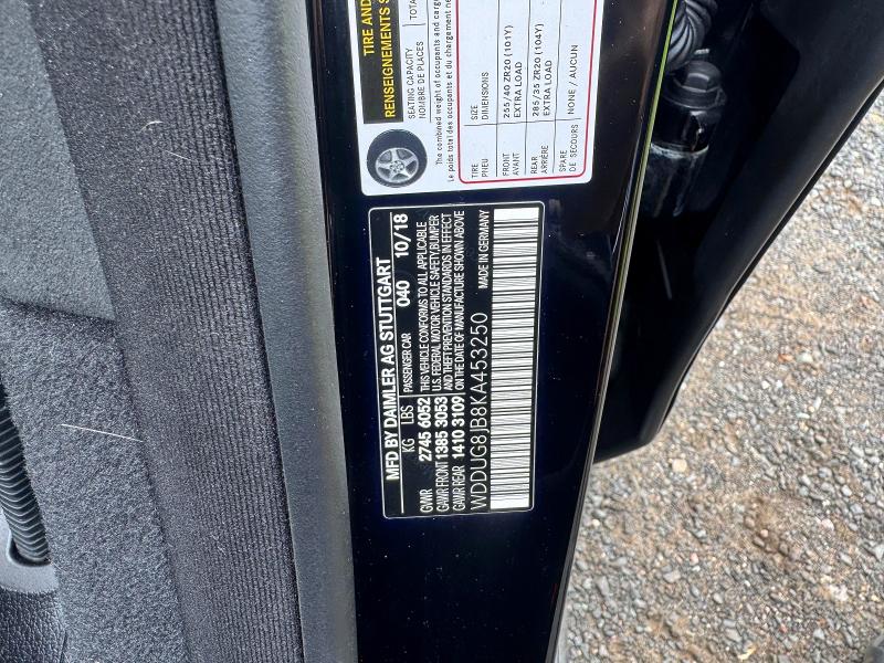 Продаж на аукціоні авто 2019 Mercedes-benz S, vin: WDDUG8JB8KA453250, номер лоту: 55118376