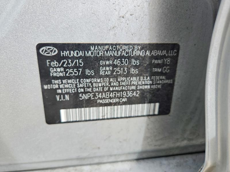 Продаж на аукціоні авто 2015 Hyundai Sonata, vin: 5NPE34AB4FH193642, номер лоту: 54414046