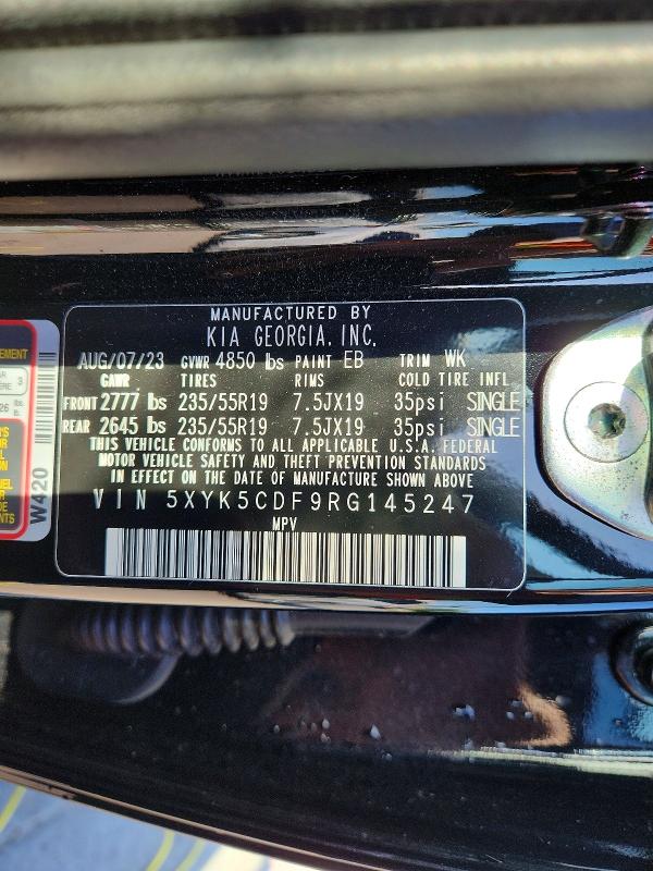 2024 Kia Sportage მანქანა იყიდება აუქციონზე, vin: 5XYK5CDF9RG145247, აუქციონის ნომერი: 52906126