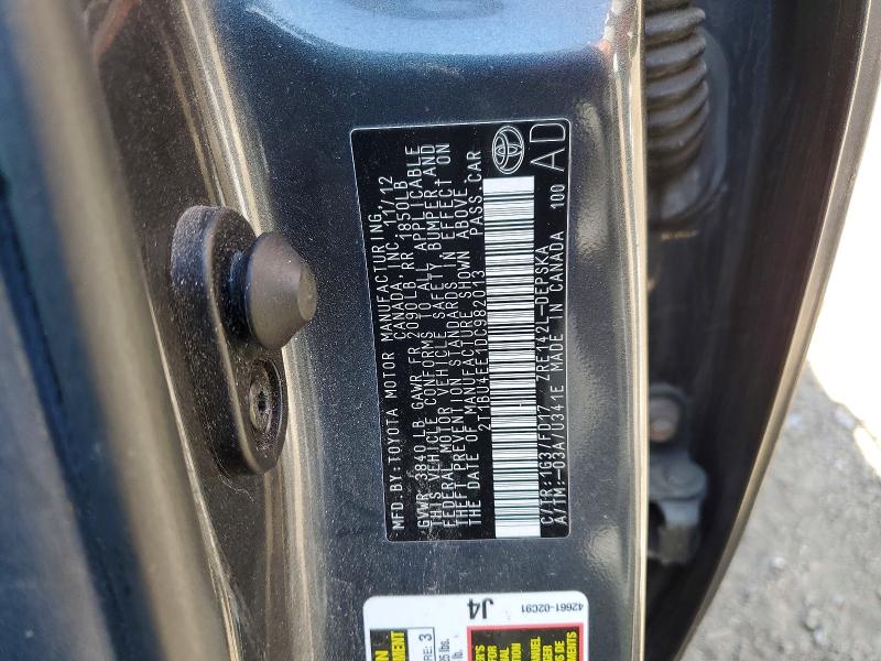 Auction sale of the 2013 Toyota Corolla, vin: 2T1BU4EE1DC982013, lot number: 55014956