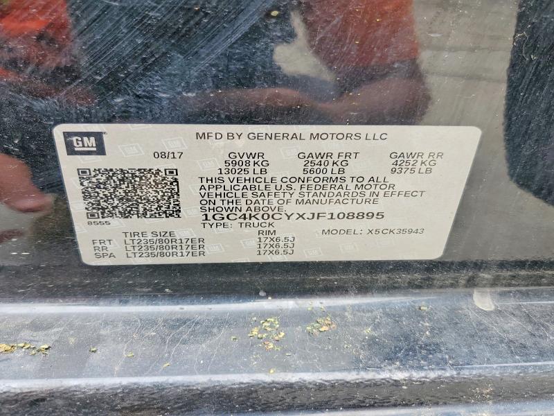 Продаж на аукціоні авто 2018 Chevrolet Silverado, vin: 1GC4K0CYXJF108895, номер лоту: 64424056