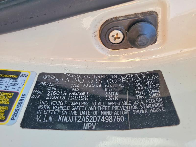 Продаж на аукціоні авто 2013 Kia Soul, vin: KNDJT2A62D7498760, номер лоту: 54254636
