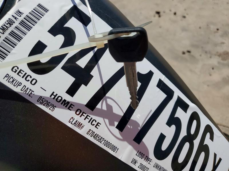 54717586 :رقم المزاد ، MLHPC565XK5200022 vin ، 2019 Honda Cmx500 مزاد بيع