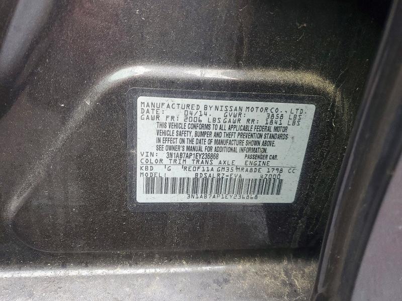Aukcja sprzedaży 2014 Nissan Sentra, vin: 3N1AB7AP1EY236868, numer aukcji: 53398546
