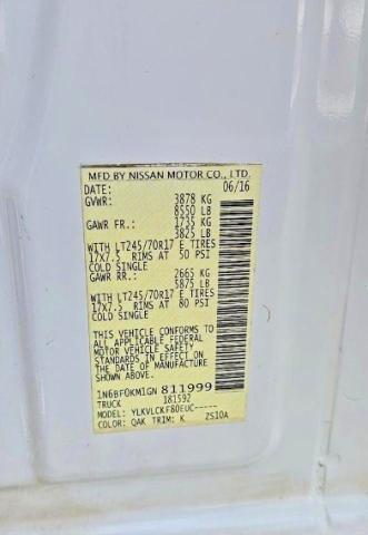 Продажа на аукционе авто 2016 Nissan Nv, vin: 1N6BF0KM1GN811999, номер лота: 53126186