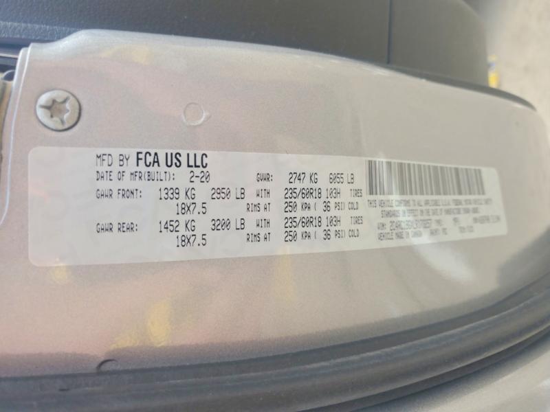 2020 Chrysler Pacifica მანქანა იყიდება აუქციონზე, vin: 2C4RC1BGXLR173257, აუქციონის ნომერი: 53905636