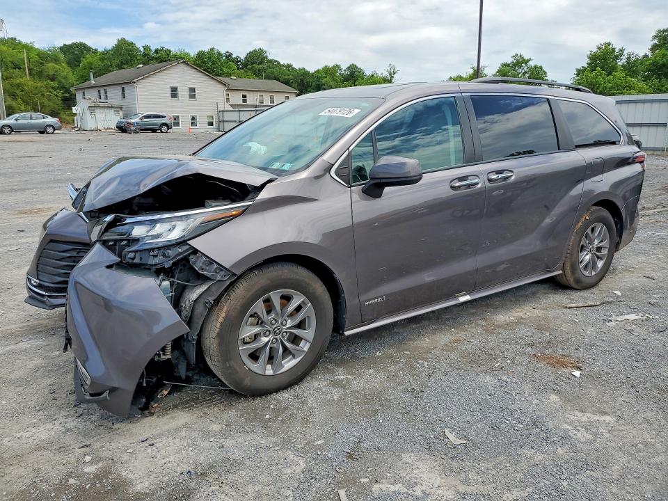 Продажа на аукционе авто 2021 Toyota Sienna, vin: 5TDYRKEC1MS025368, номер лота: 54879126