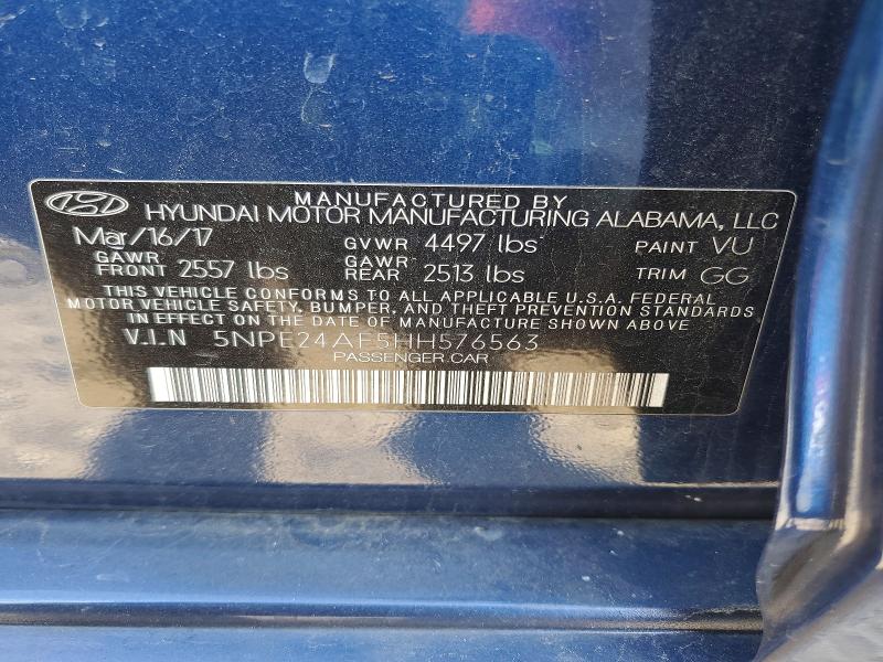 Aukcja sprzedaży 2017 Hyundai Sonata, vin: 5NPE24AF5HH576563, numer aukcji: 50308756
