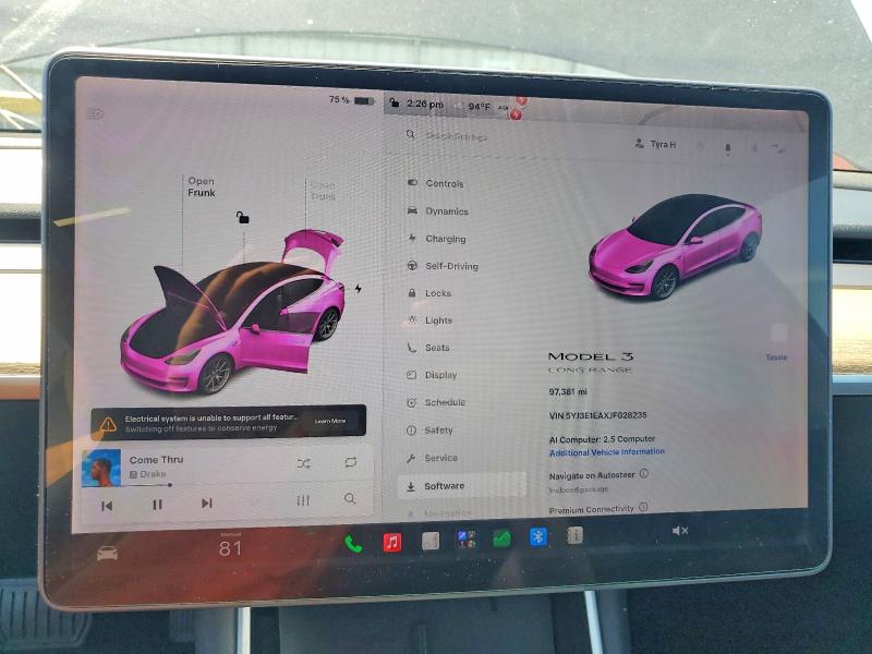 Aukcja sprzedaży 2018 Tesla Model 3, vin: 5YJ3E1EAXJF028235, numer aukcji: 53413436