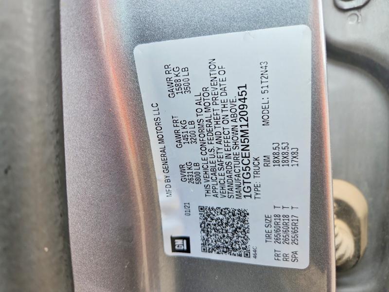 2021 Gmc Canyon მანქანა იყიდება აუქციონზე, vin: 1GTG5CEN5M1209451, აუქციონის ნომერი: 52845556