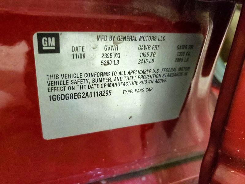 Продажа на аукционе авто 2010 Cadillac Cts, vin: 1G6DG8EG2A0118296, номер лота: 54872786