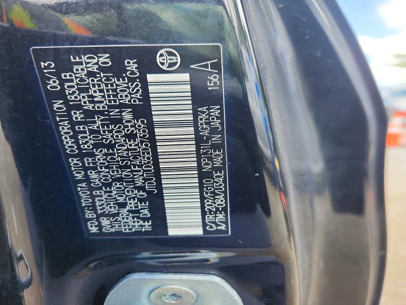 53758496 :رقم المزاد ، JTDJTUD35ED573595 vin ، 2014 Toyota Yaris مزاد بيع
