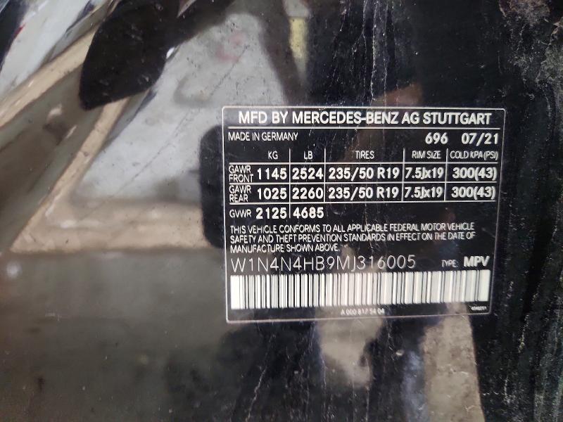 Продаж на аукціоні авто 2021 Mercedes-benz Gla, vin: W1N4N4HB9MJ316005, номер лоту: 53997386