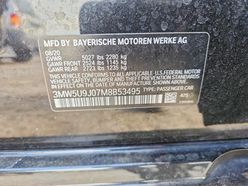 Aukcja sprzedaży 2021 Bmw M340xi, vin: 3MW5U9J07M8B53495, numer aukcji: 53215216