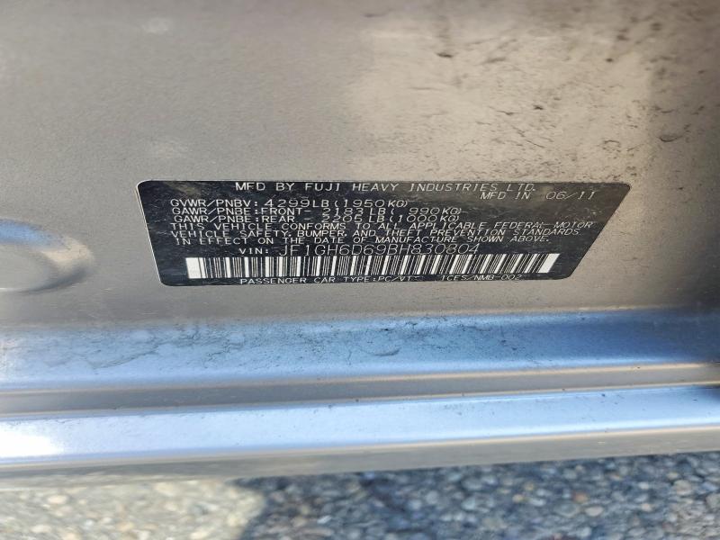 Продаж на аукціоні авто 2011 Subaru Impreza, vin: JF1GH6D69BH830804, номер лоту: 53384116