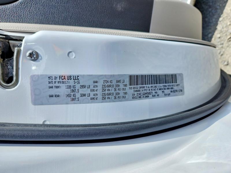 2017 Chrysler Pacifica მანქანა იყიდება აუქციონზე, vin: 2C4RC1GG0HR505271, აუქციონის ნომერი: 53808586