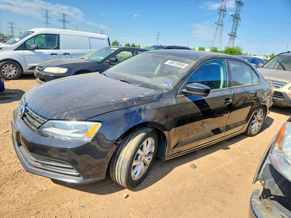 2015 Volkswagen Jetta მანქანა იყიდება აუქციონზე, vin: 3VWD17AJXFM353251, აუქციონის ნომერი: 54619946