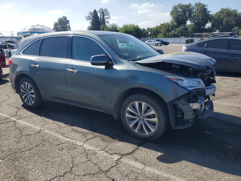 53827156 :رقم المزاد ، 5FRYD3H40GB003717 vin ، 2016 Acura Mdx مزاد بيع