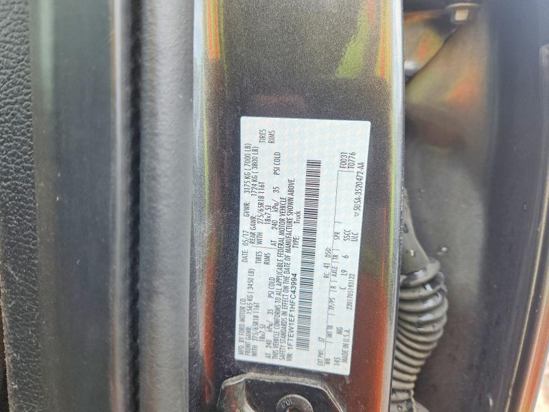 Auction sale of the 2017 Ford F150, vin: 1FTEW1EF1HFC43994, lot number: 52152846