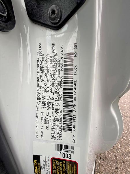 Aukcja sprzedaży 2008 Toyota Tacoma, vin: 5TETX22N18Z567116, numer aukcji: 54860616