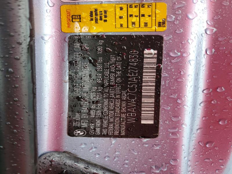 Продаж на аукціоні авто 2010 Bmw 335, vin: WBAWC7C51AE274830, номер лоту: 53281446