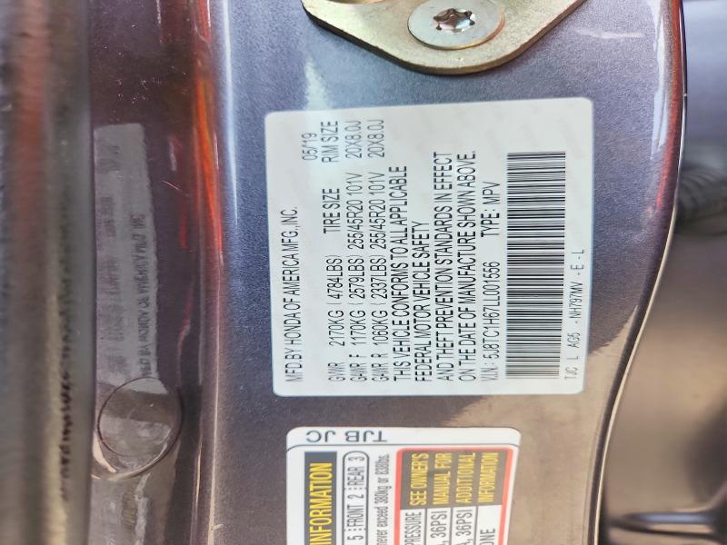 Aukcja sprzedaży 2020 Acura Rdx, vin: 5J8TC1H67LL001556, numer aukcji: 53788066
