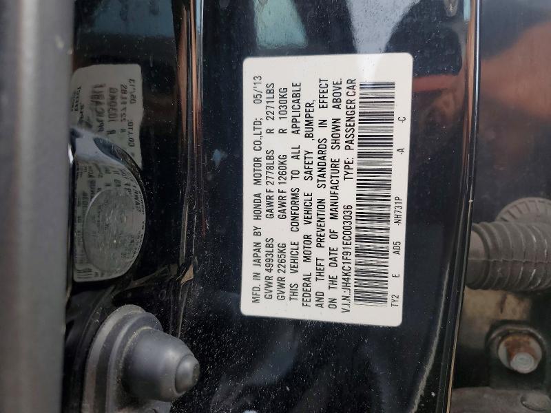 Aukcja sprzedaży 2014 Acura Rlx, vin: JH4KC1F91EC003036, numer aukcji: 54679966