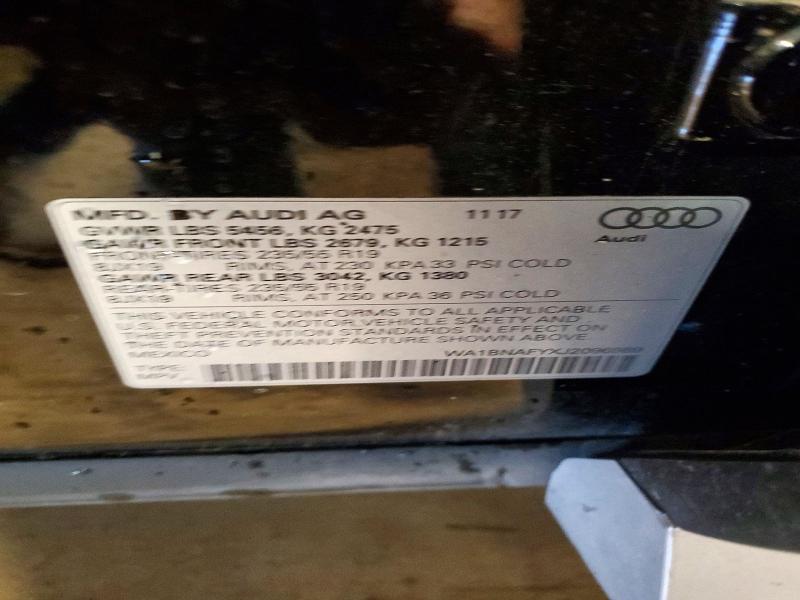 2018 Audi Q5 მანქანა იყიდება აუქციონზე, vin: WA1BNAFYXJ2096989, აუქციონის ნომერი: 52339396