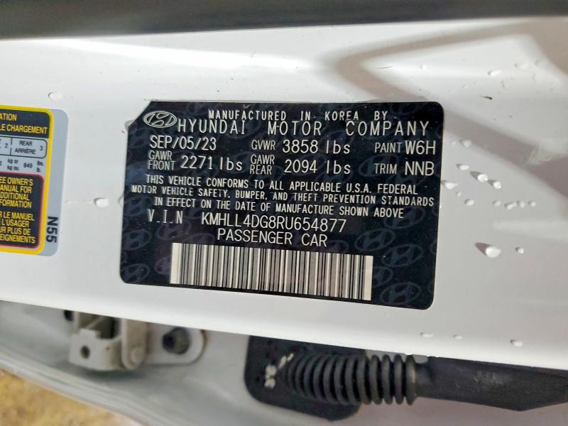 Aukcja sprzedaży 2024 Hyundai Elantra, vin: KMHLL4DG8RU654877, numer aukcji: 53776266