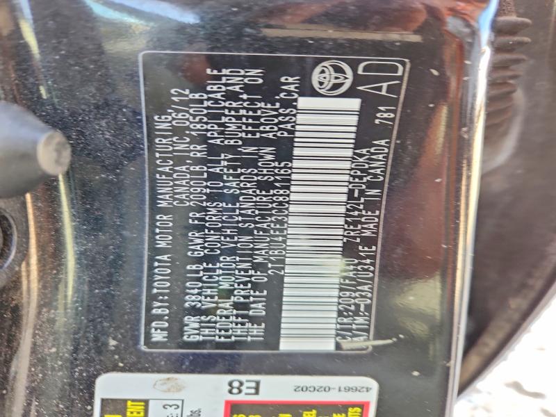 Aukcja sprzedaży 2012 Toyota Corolla, vin: 2T1BU4EE3CC881165, numer aukcji: 51751496