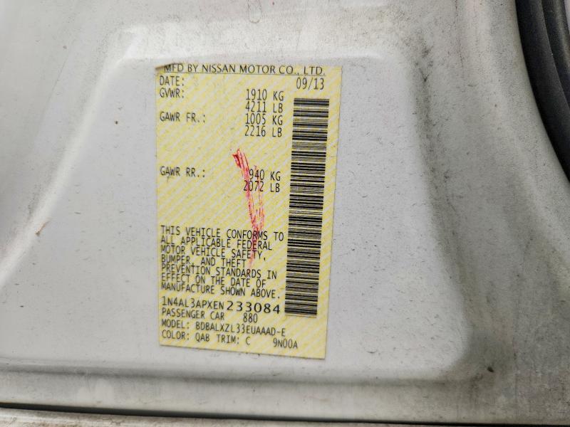 53471436 :رقم المزاد ، 1N4AL3APXEN233084 vin ، 2014 Nissan Altima مزاد بيع