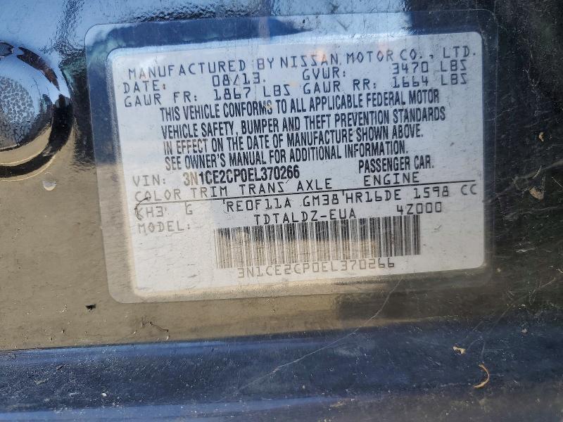 Aukcja sprzedaży 2014 Nissan Versa Note, vin: 3N1CE2CP0EL370266, numer aukcji: 54319006