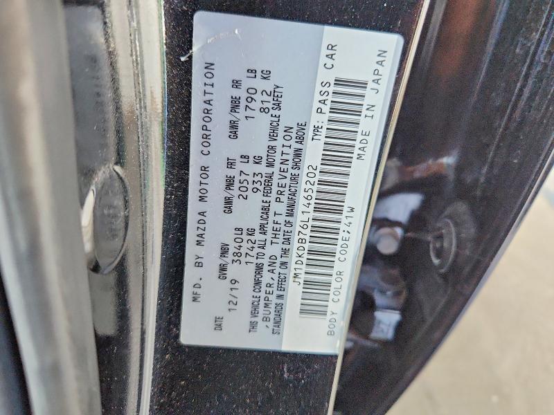 52677076 :رقم المزاد ، JM1DKDB76L1465202 vin ، 2020 Mazda Cx-3 مزاد بيع