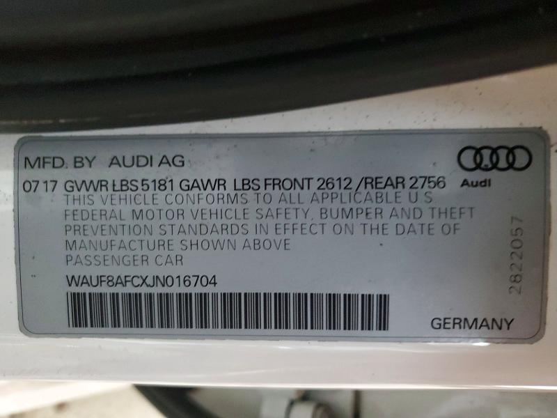 Aukcja sprzedaży 2018 Audi A6, vin: WAUF8AFCXJN016704, numer aukcji: 53255476