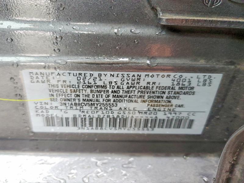 Продажа на аукционе авто 2021 Nissan Sentra, vin: 3N1AB8CV5MY255553, номер лота: 53760886