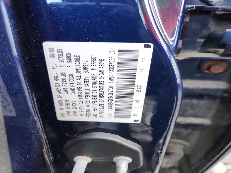Aukcja sprzedaży 2006 Acura 3.2tl, vin: 19UUA66286A062700, numer aukcji: 54488696