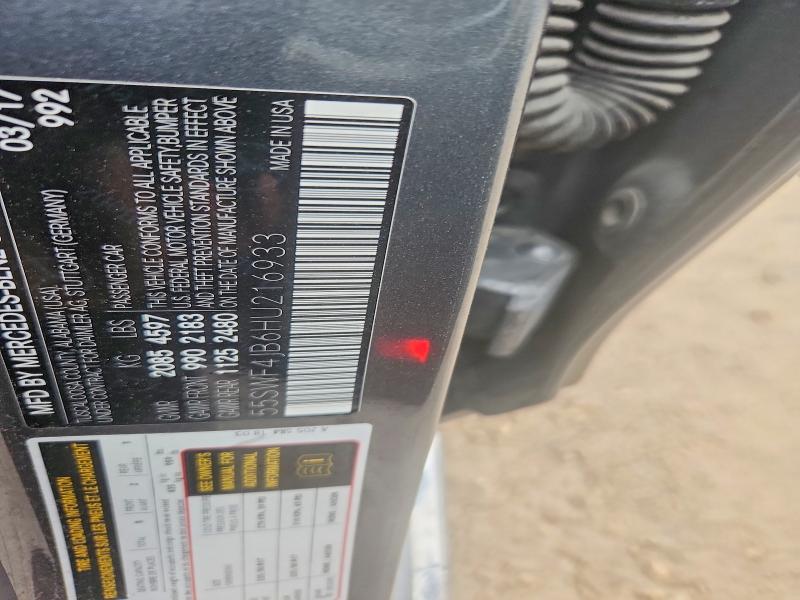 Продажа на аукционе авто 2017 Mercedes-benz C, vin: 55SWF4JB6HU216933, номер лота: 54214036