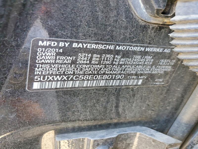 Продаж на аукціоні авто 2014 Bmw X3, vin: 5UXWX7C58E0E80190, номер лоту: 54349206