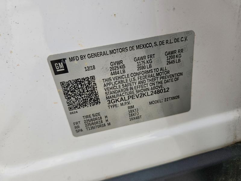 Продажа на аукционе авто 2019 Gmc Terrain, vin: 3GKALPEV2KL248012, номер лота: 53600786