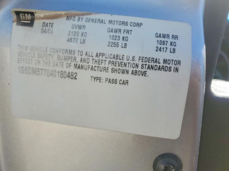 51326416 :رقم المزاد ، 1G6DM577040180482 vin ، 2004 Cadillac Cts مزاد بيع