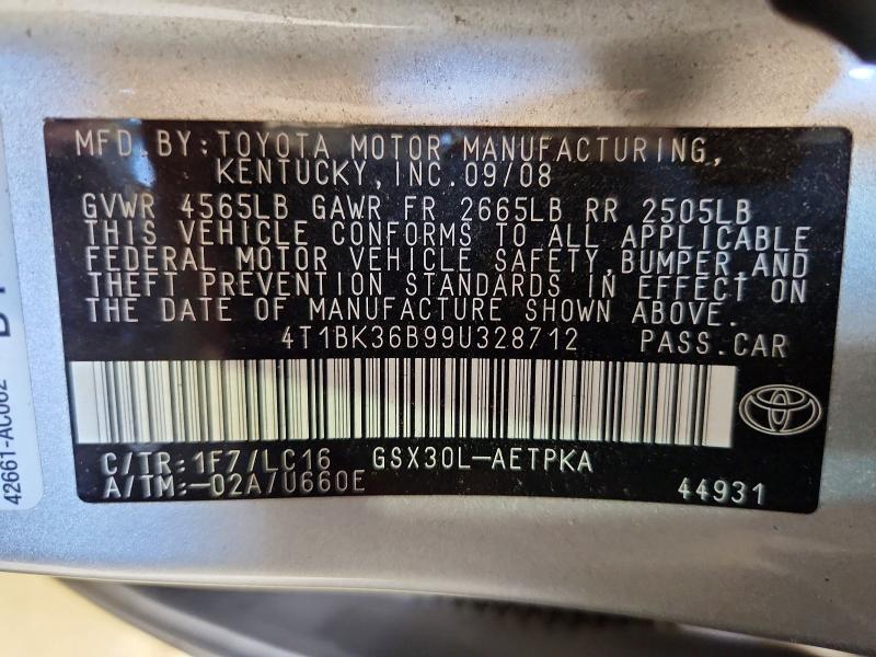 Aukcja sprzedaży 2009 Toyota Avalon, vin: 4T1BK36B99U328712, numer aukcji: 54101276