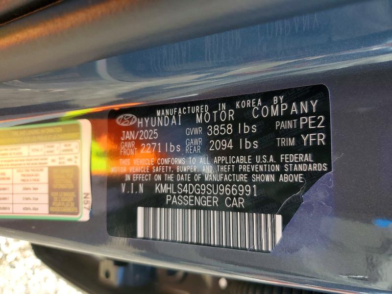 53326516 :رقم المزاد ، KMHLS4DG9SU966991 vin ، 2025 Hyundai Elantra مزاد بيع