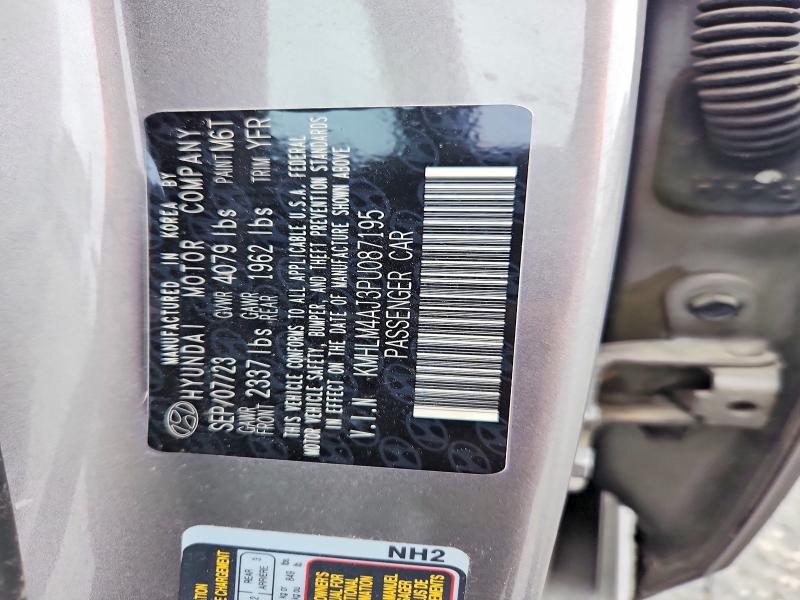 Продаж на аукціоні авто 2023 Hyundai Elantra, vin: KMHLM4AJ3PU087195, номер лоту: 54763366