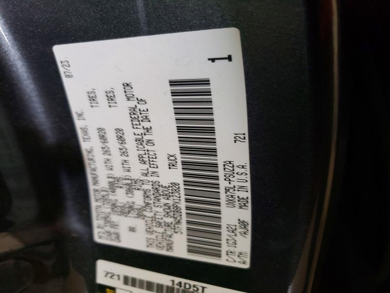 Auction sale of the 2023 Toyota Tundra, vin: 5TFNA5DB8PX123820, lot number: 52334176