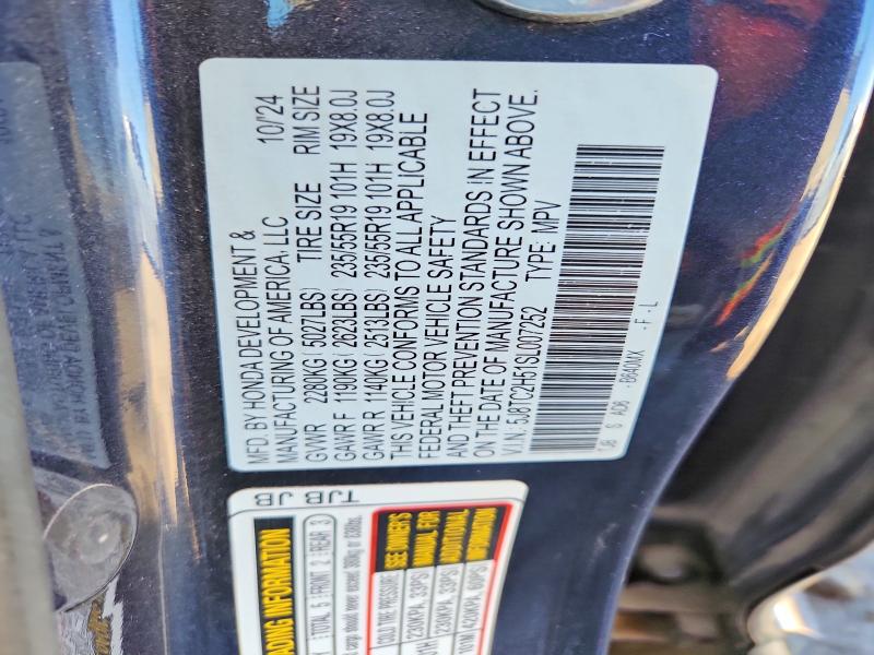 2025 Acura Rdx მანქანა იყიდება აუქციონზე, vin: 5J8TC2H51SL007252, აუქციონის ნომერი: 52544126