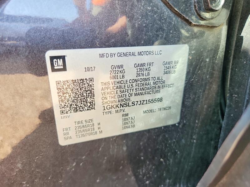 Продажа на аукционе авто 2018 Gmc Acadia, vin: 1GKKNSLS7JZ155598, номер лота: 55026576
