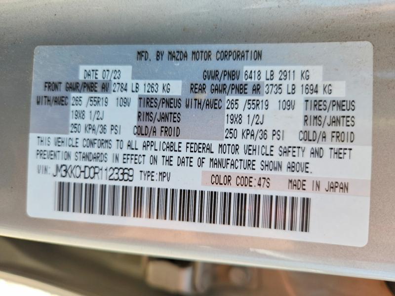 Aukcja sprzedaży 2024 Mazda Cx-90, vin: JM3KKCHD0R1123369, numer aukcji: 53101906