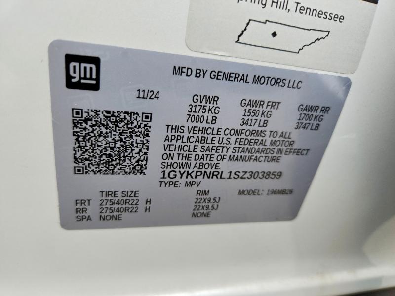 Продажа на аукционе авто 2025 Cadillac Lyriq, vin: 1GYKPNRL1SZ303859, номер лота: 54472696