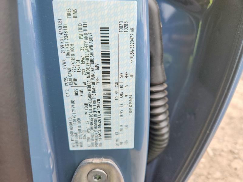2026 Ford Escape მანქანა იყიდება აუქციონზე, vin: 1FMCU9NZ6TUA13678, აუქციონის ნომერი: 53554996