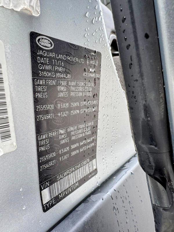 Aukcja sprzedaży 2017 Land Rover Range Rover Sport, vin: SALWR2FK1HA128878, numer aukcji: 53839116